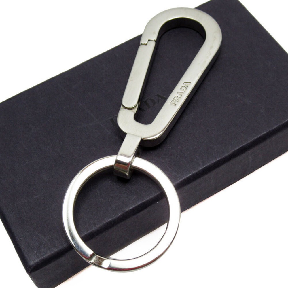 Prada Keyring Metal Silver